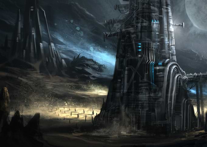 Futuristic Alien Structure