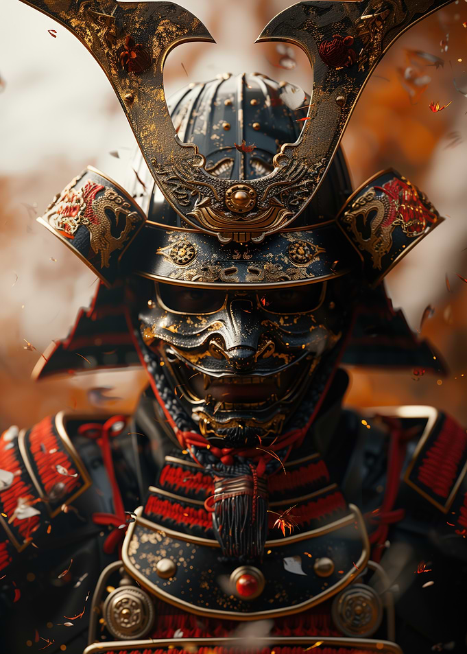 Samurai Warrior in Armor