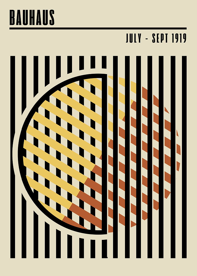 Bauhaus Geometric Art Print
