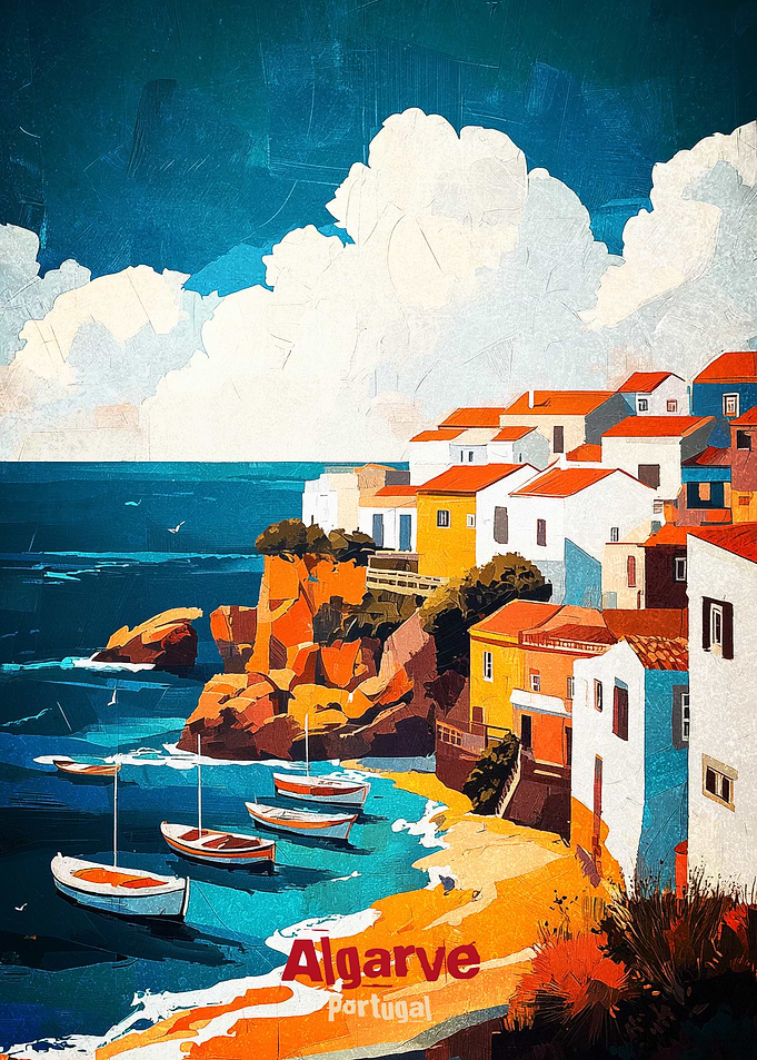 Algarve Art Poster