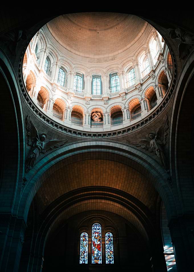 Cathedral Dome and Stained Glass