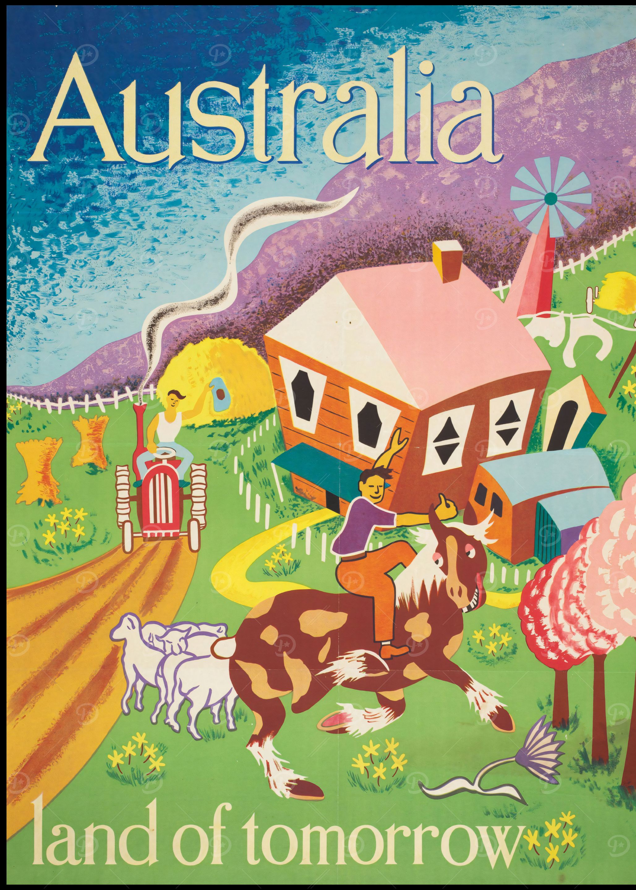 Australia Land of Tomorrow Patriotic Australian Kids