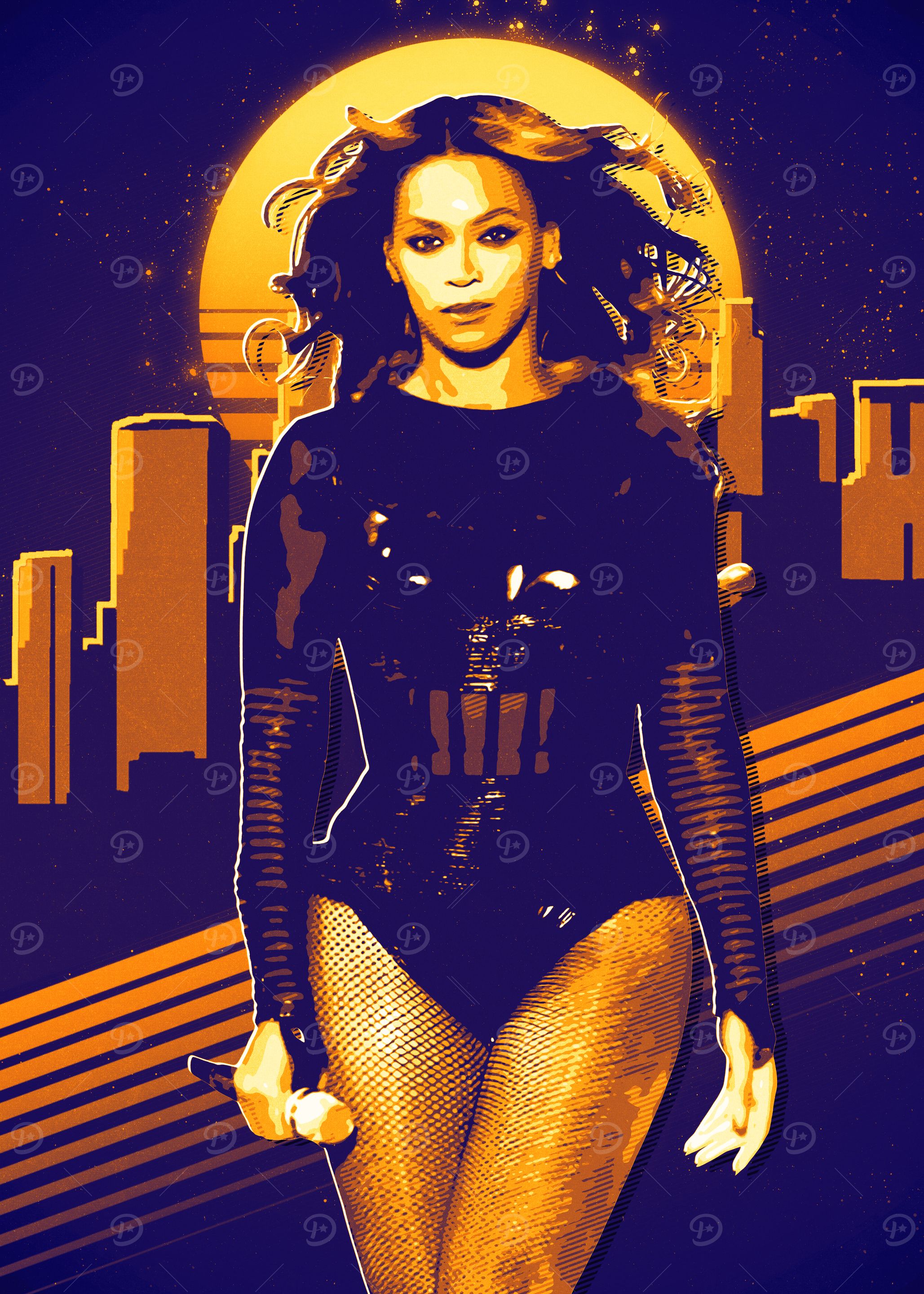 Beyoncé Retro Poster