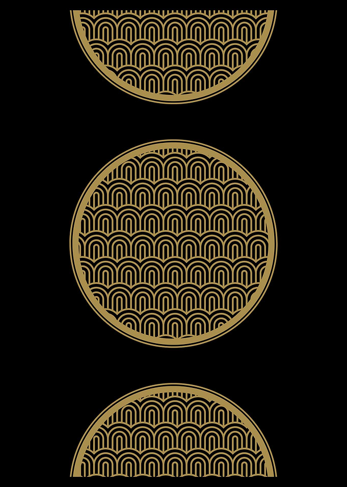 Gold Geometric Pattern