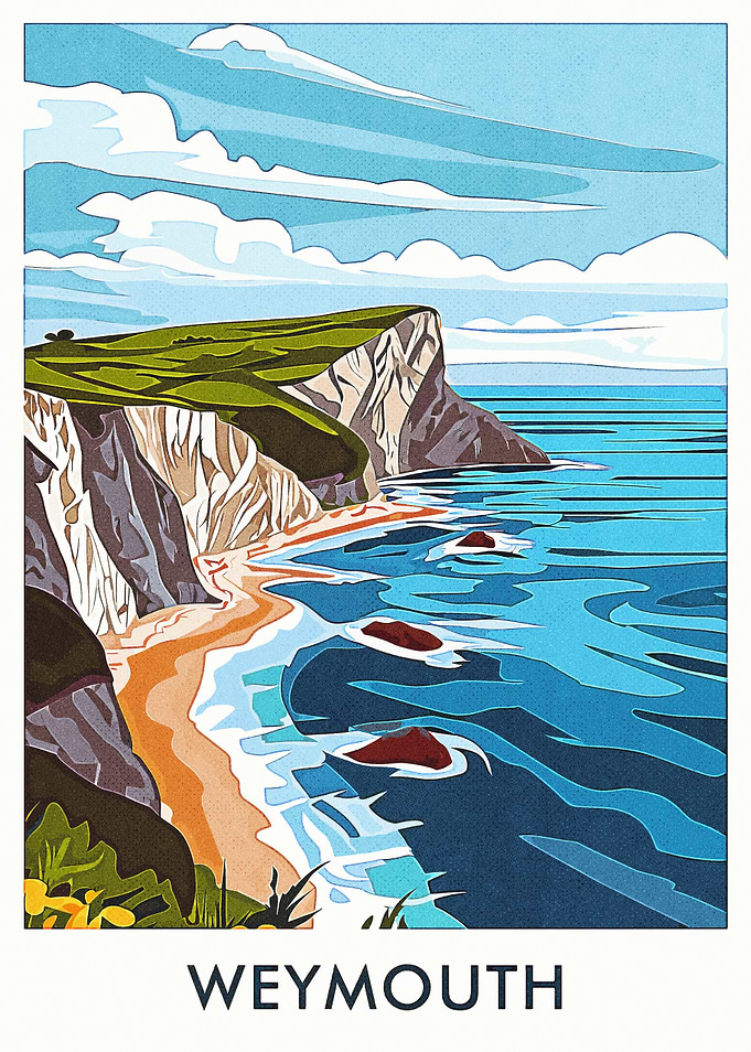 Weymouth Coastline Illustration