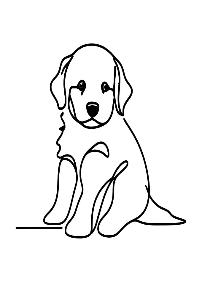 One Line Puppy