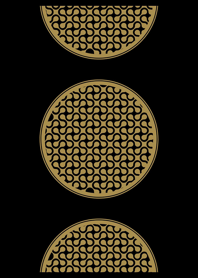 Gold Geometric Pattern