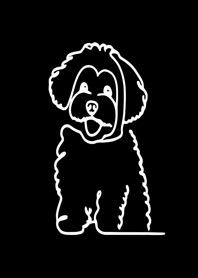 Cute Dog Line Art