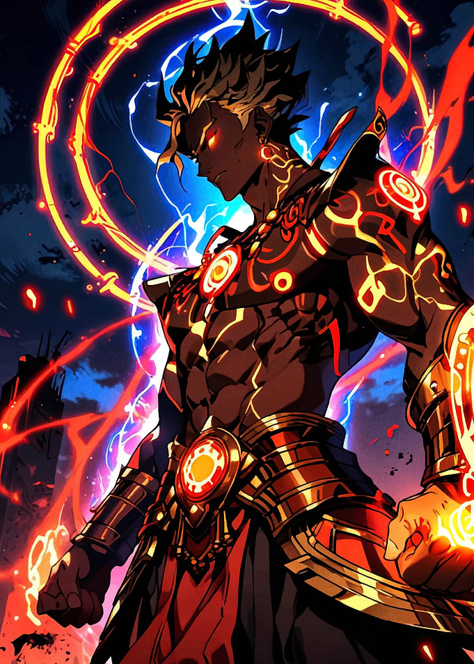 Powerful Anime Warrior