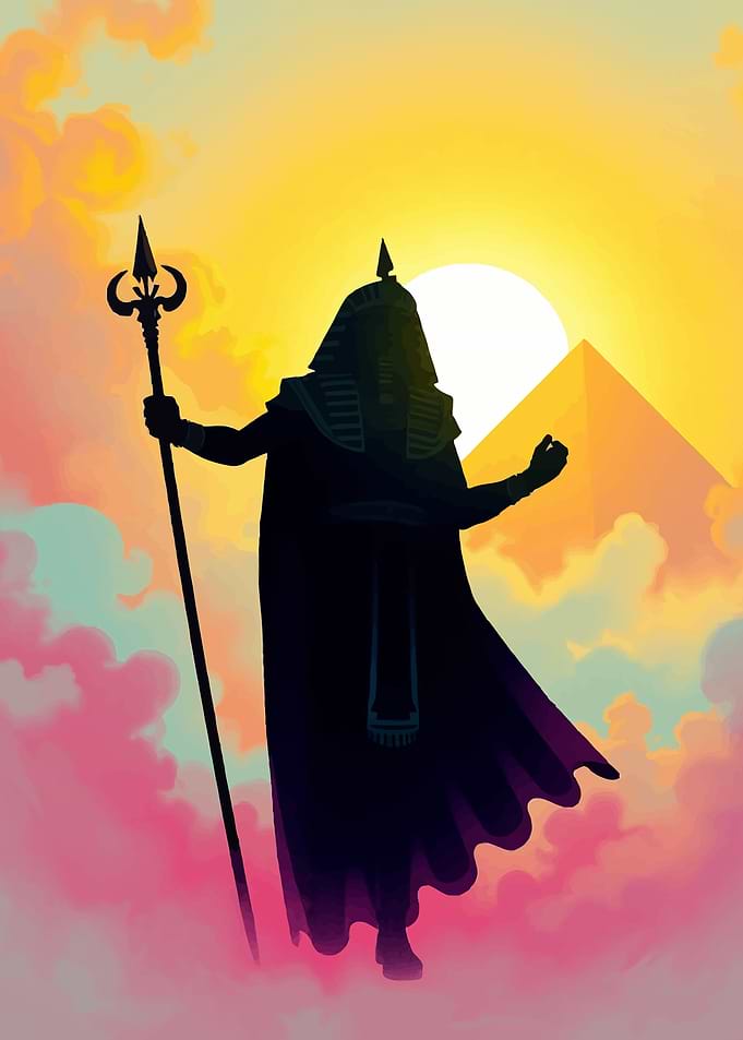 Egyptian Pharaoh Silhouette