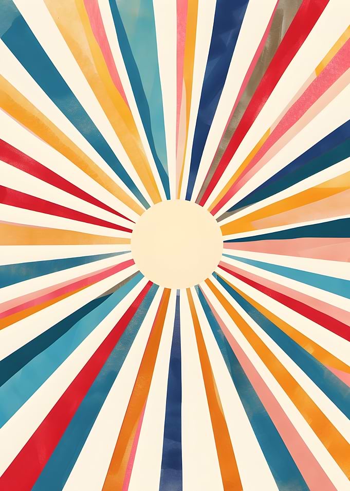 Retro Sunburst