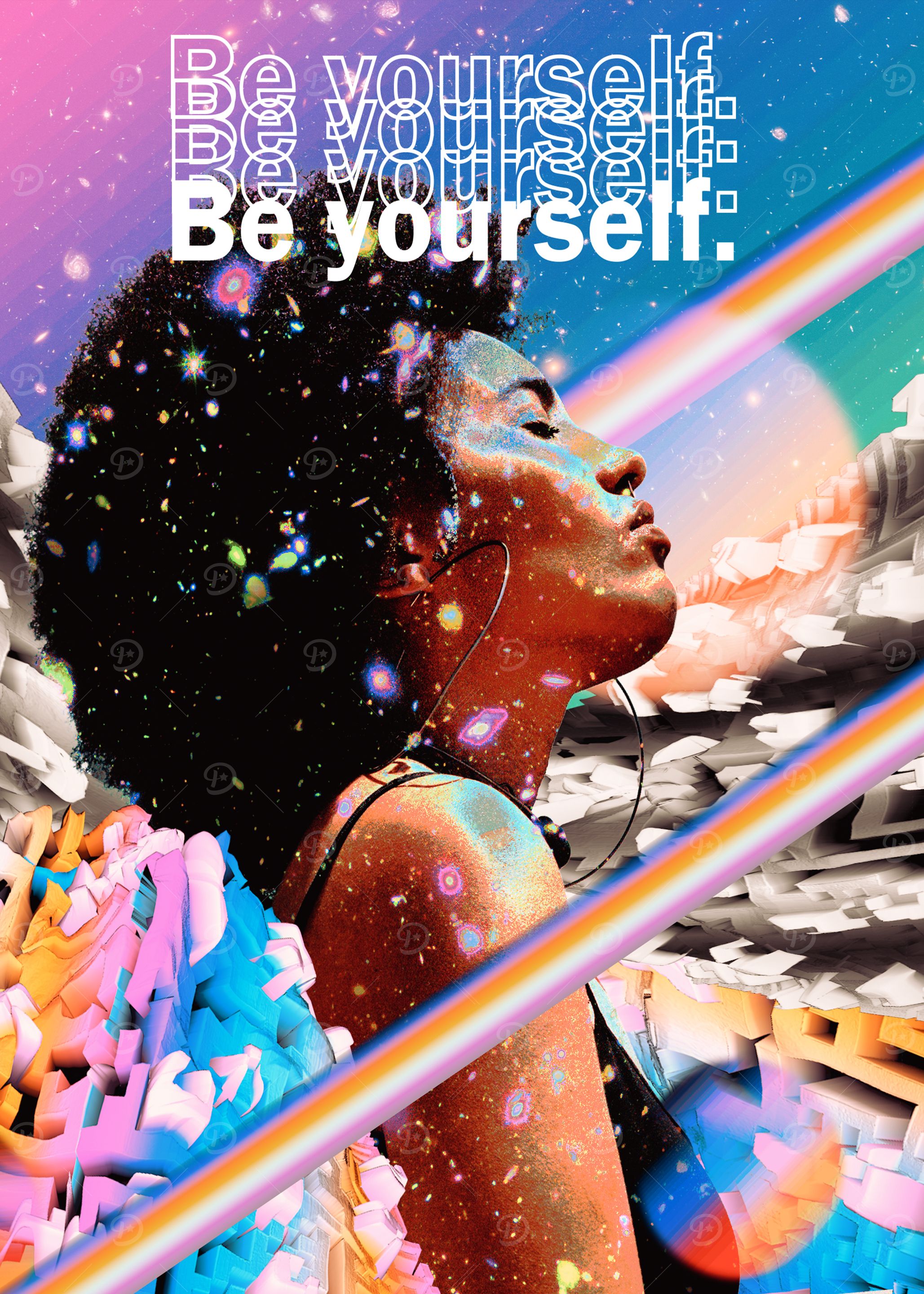 Be Yourself Galaxy Art
