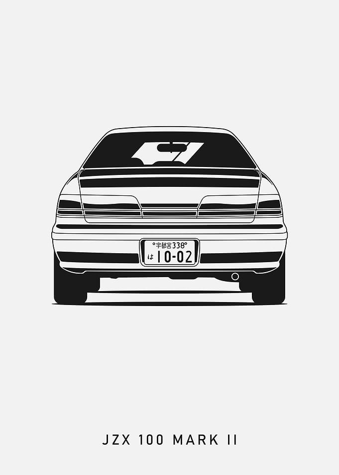 JZX 100 Mark II Rear View