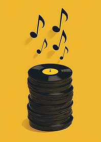 Vinyl Record Stack