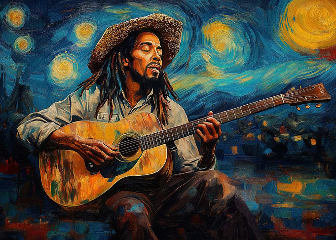 Bob Marley Vangogh