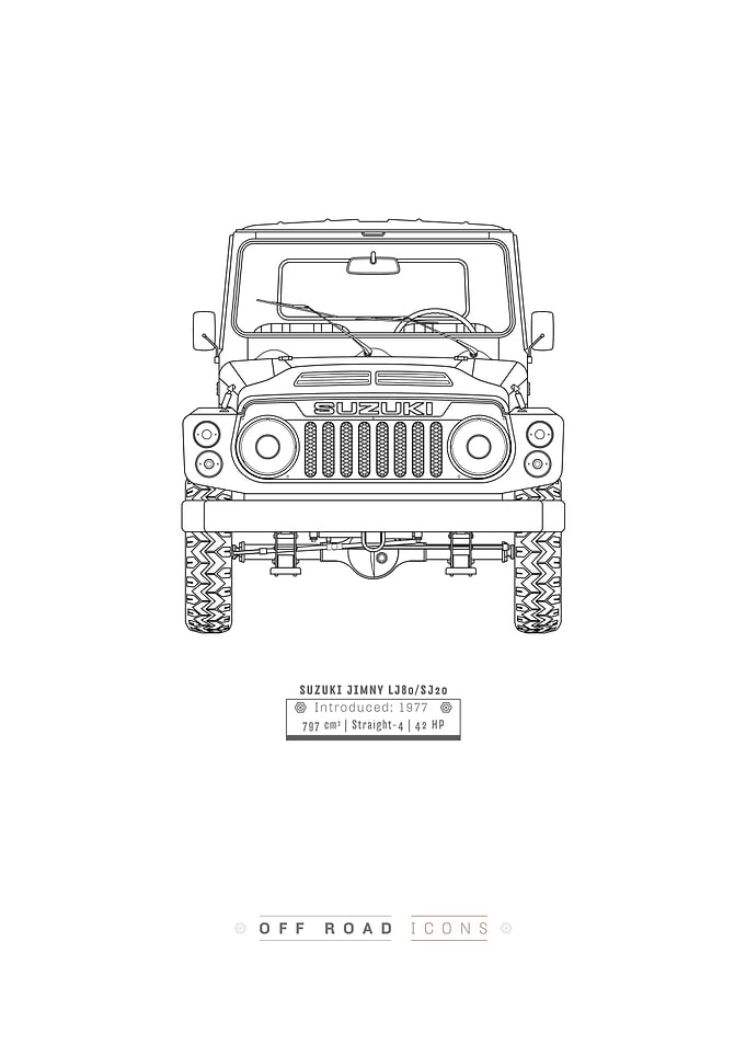 Jimny LJ80/SJ20 clean blueprint