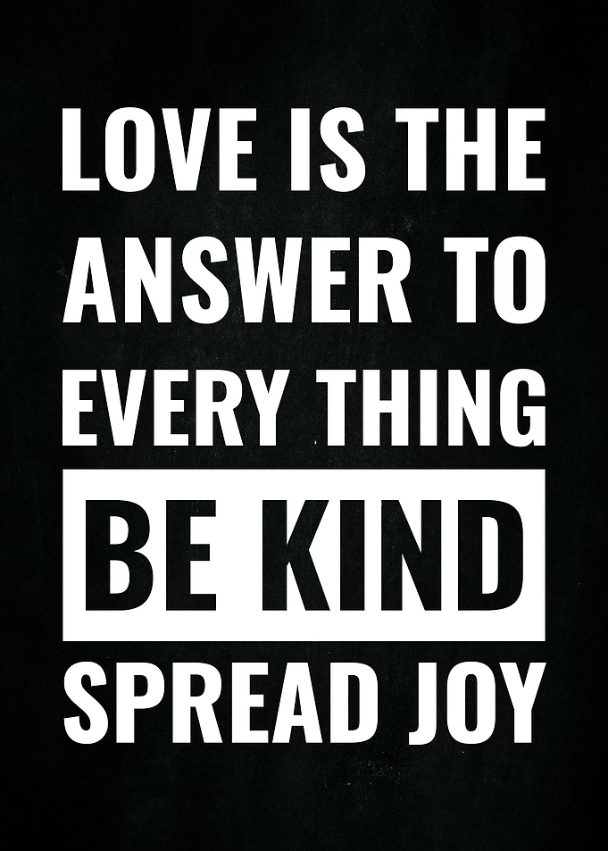 Love is the Answer : Quote Poster