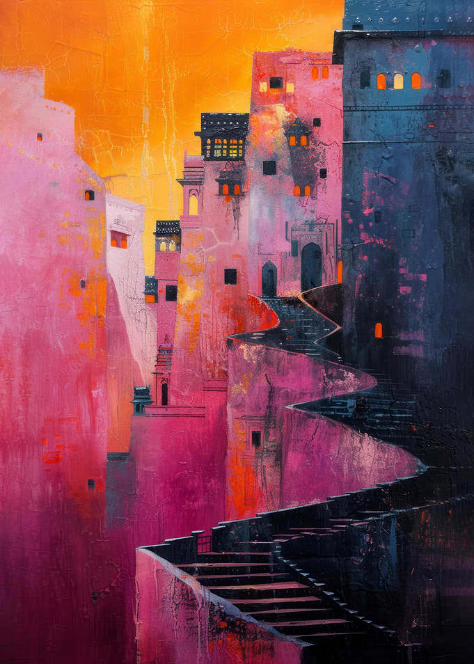 Pink City Steps
