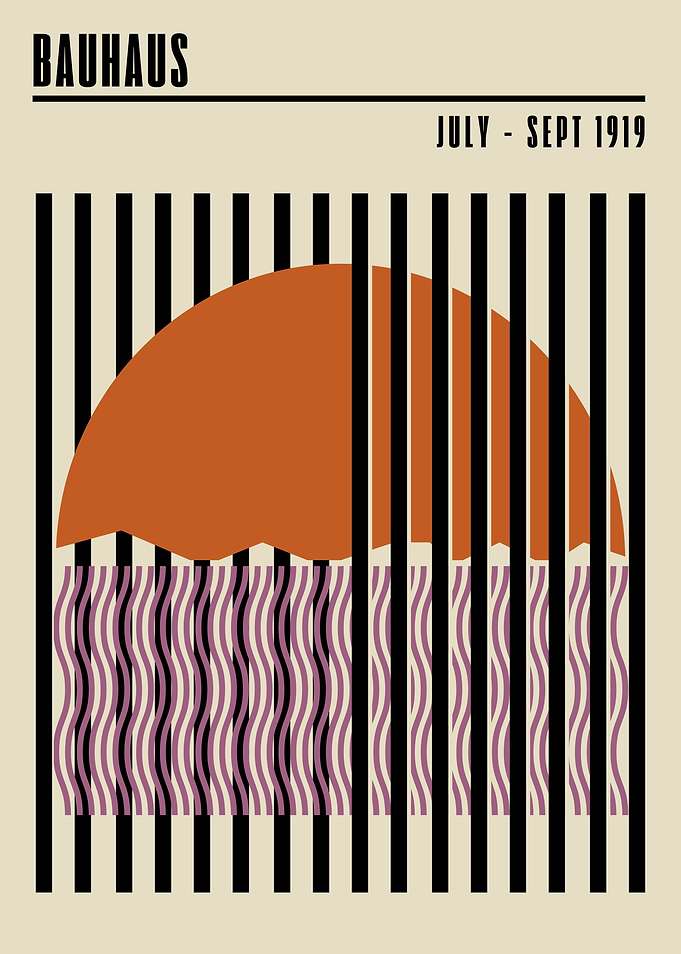 Bauhaus Geometric Art Print