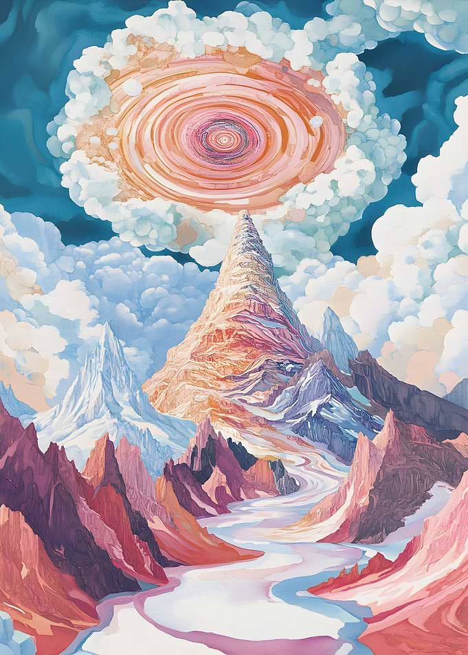 A glass mountain holds Poster Art