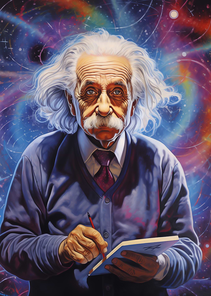 Einstein Digital Painting