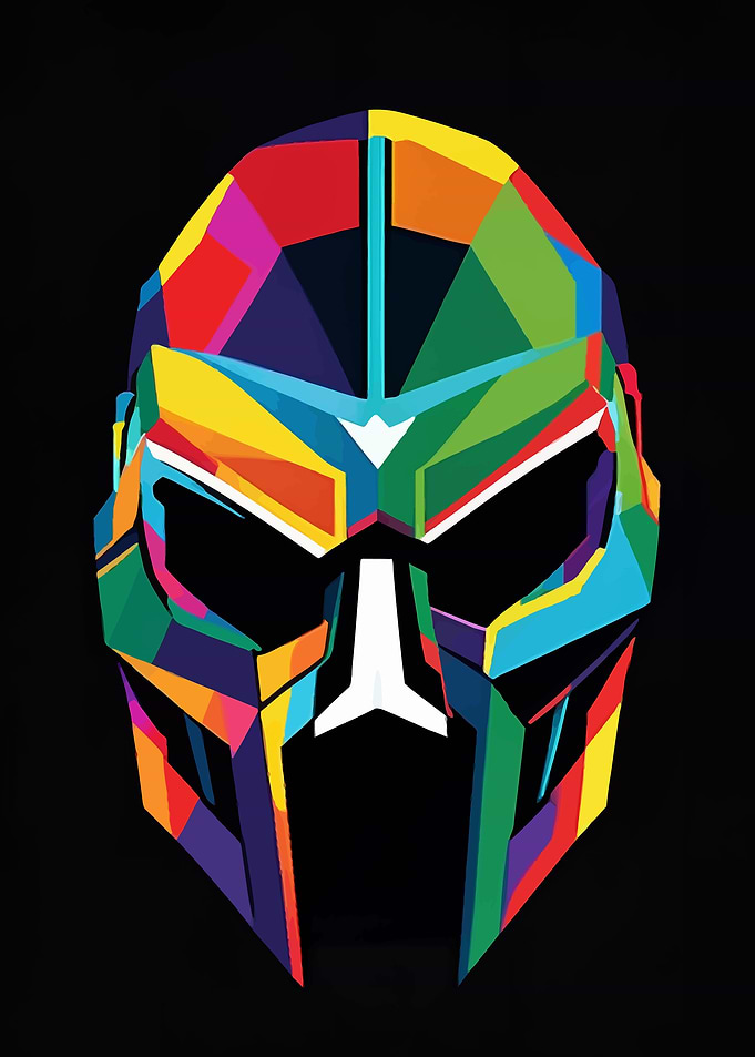 Colorful Rapper Helmet