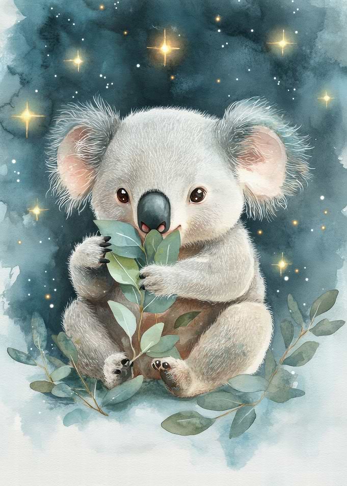 Koala Under the Stars