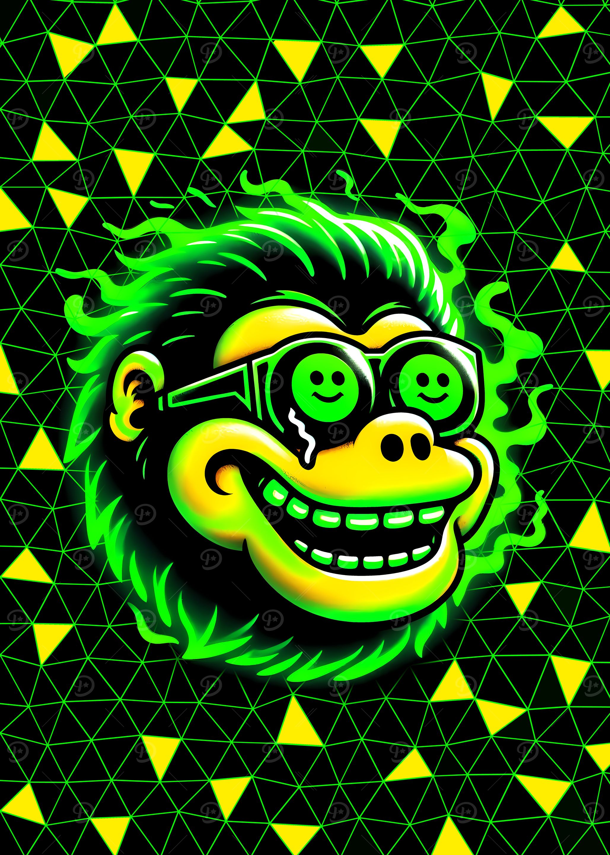 Neon Monkey Green