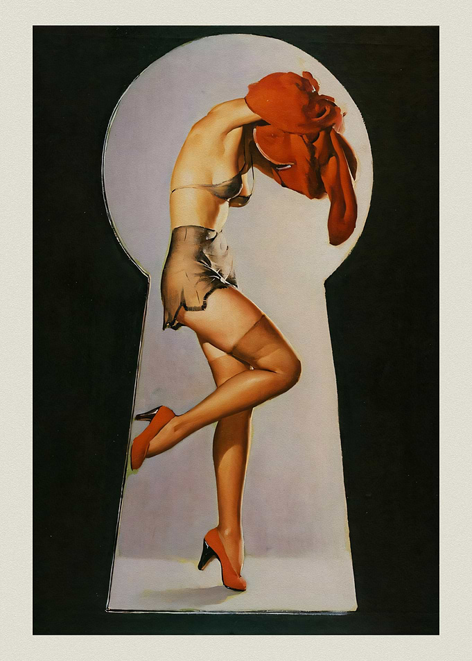 Pinup Girl Keyhole