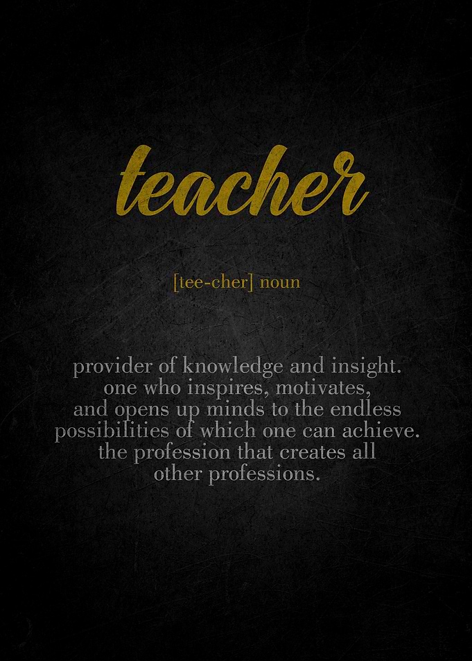 Teacher Definition Print