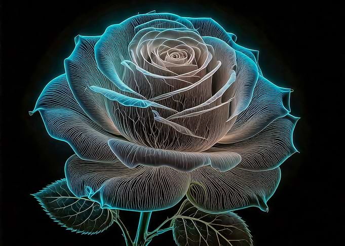 Glowing Rose