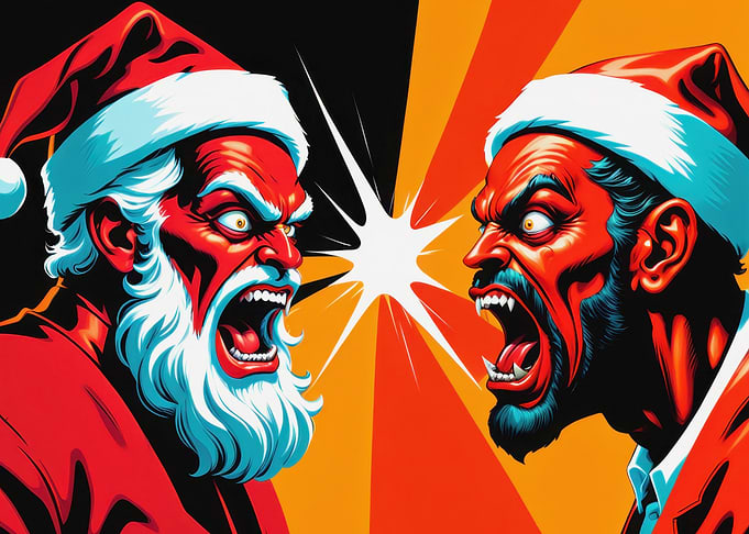 Angry Santa Claus