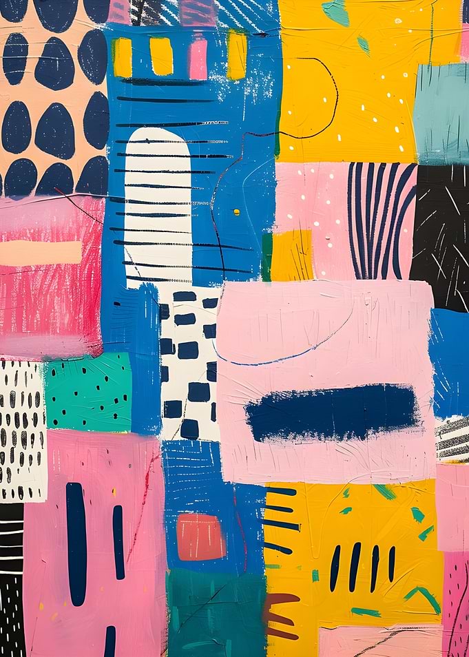 Abstract Geometric Painting