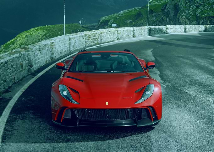 Ferrari on Mountain Road