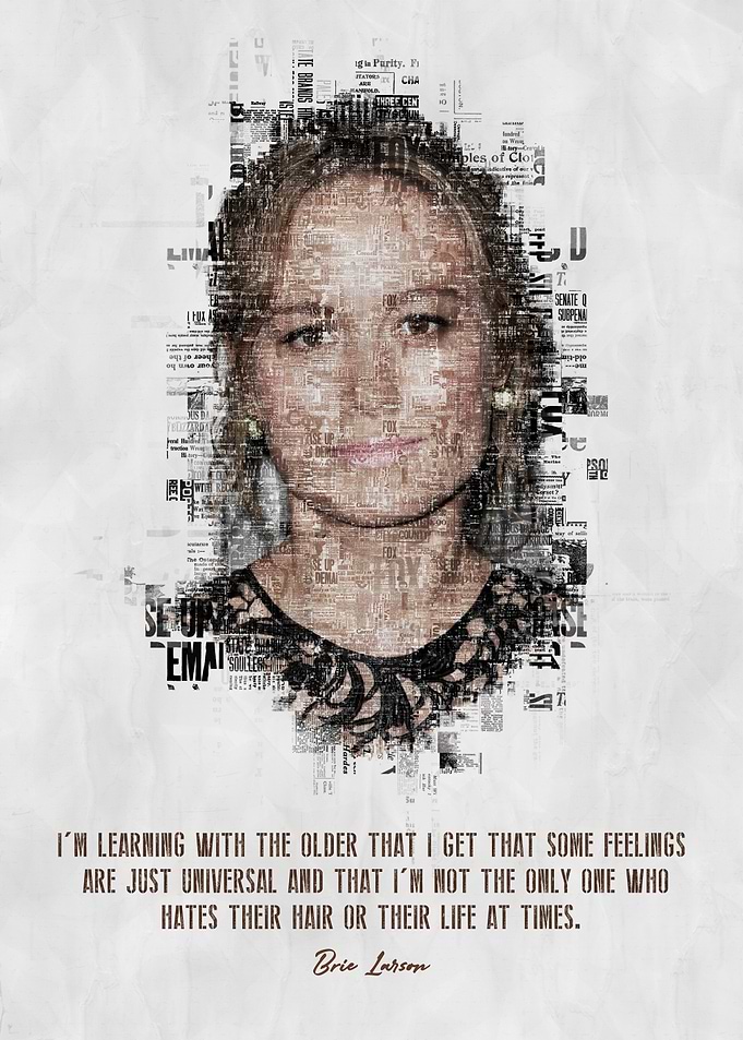 Brie Larson Quote Art