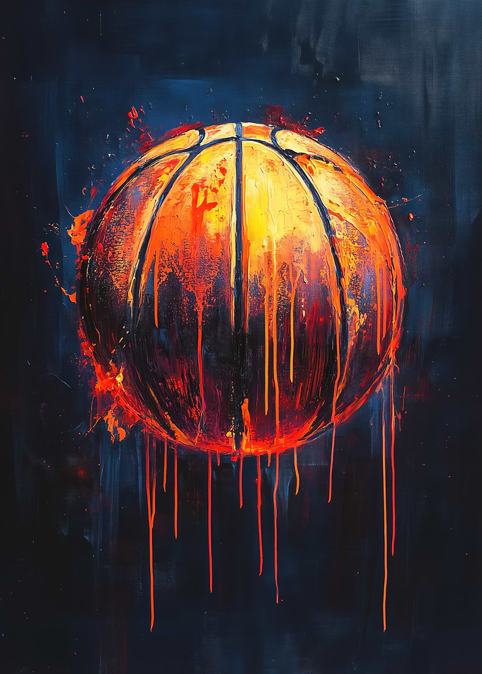 Basketball Abstract Art
