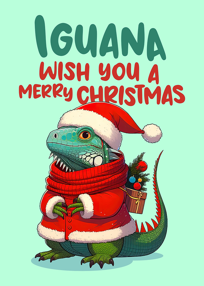 Iguana Christmas Greeting