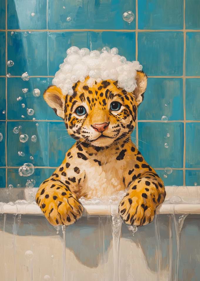 Jaguar Bath Time
