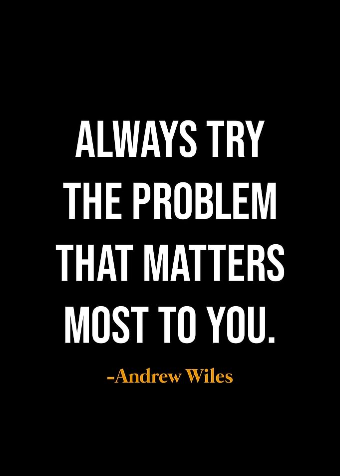 Motivational Quote - Andrew Wiles