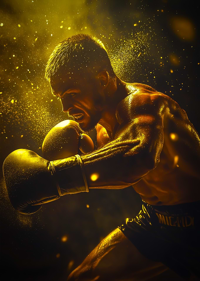Boxer in Action