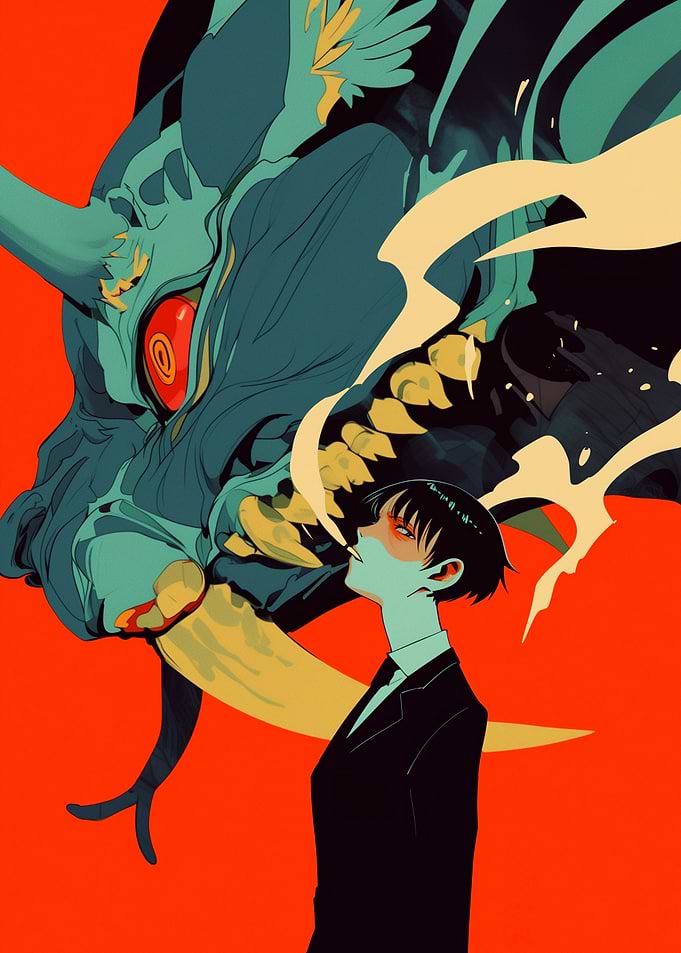 Anime Demon & Man