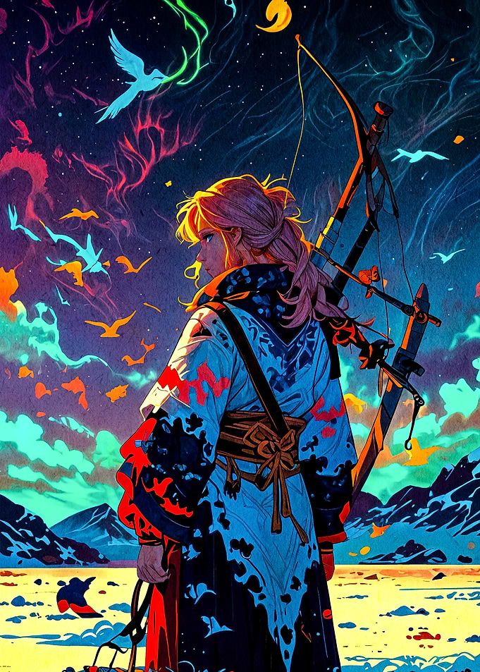 Anime Archer Night Sky