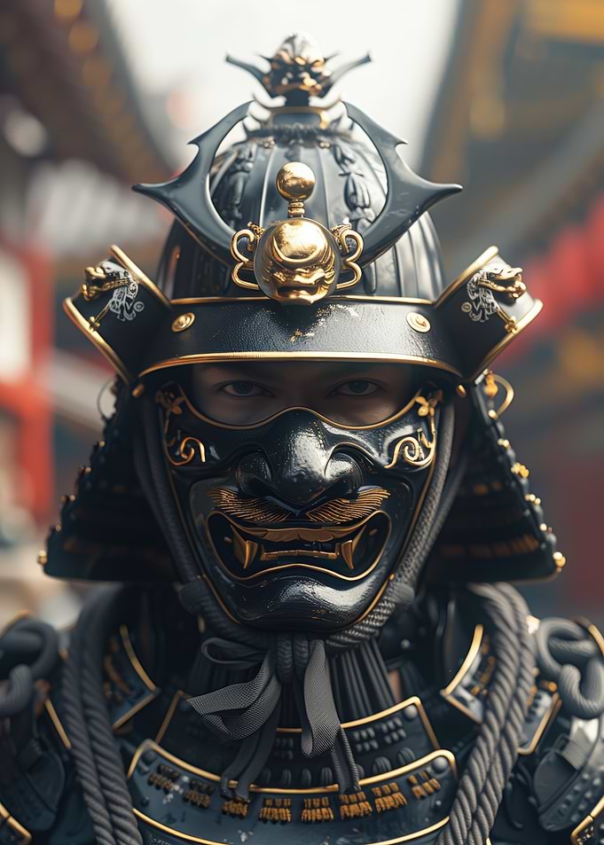 Samurai Warrior Portrait