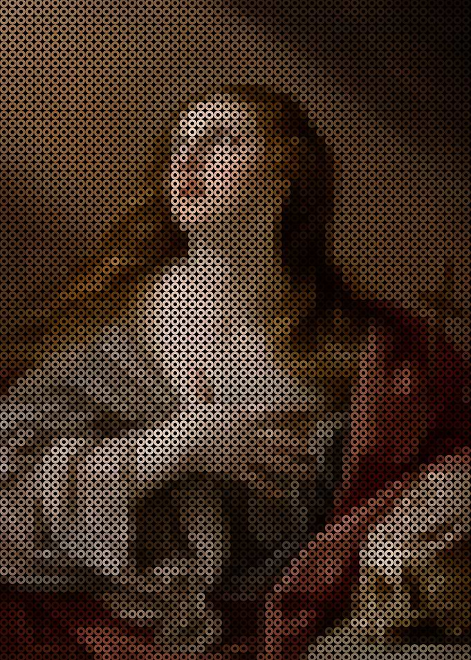 Pixelated Renaissance Woman