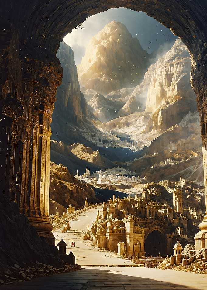 Ancient City in Mountains