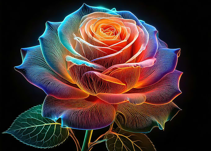 Rainbow Rose