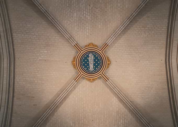 Keystone of Notre-dame de Paris.