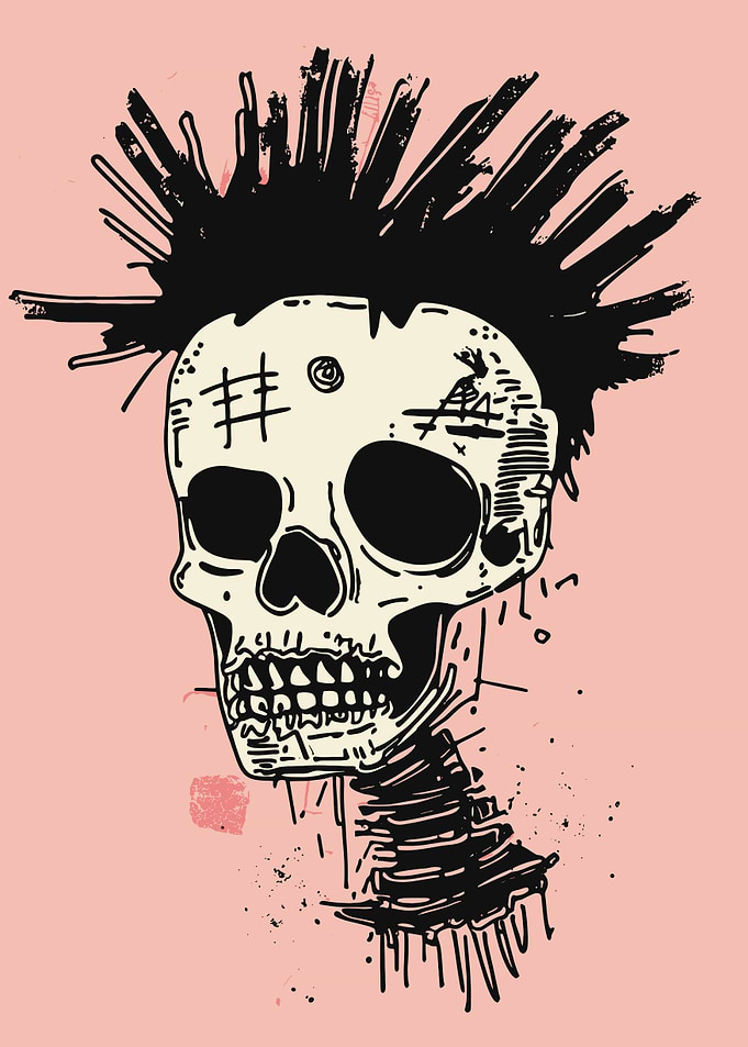 Punk Skull Poster Art