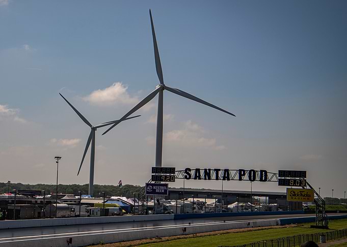Wind Turbines at Santa Pod Raceway
