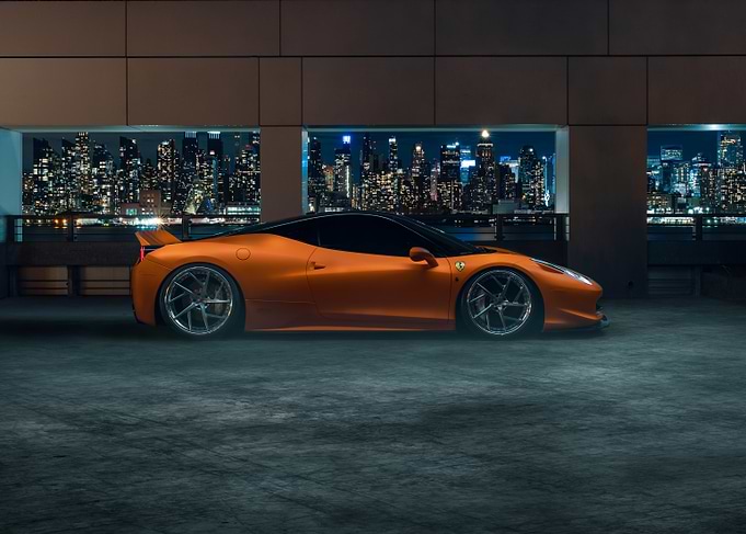 Orange Ferrari 458 Italia